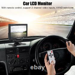 7 Inch TFT LCD Monitor Car Rear View Backup Reversing Camera Night Vision For RV