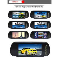7 Mirror Monitor Brake Light Backup Camera For GMC Savana Chevy Express Reverse