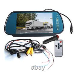 7 Mirror Monitor Brake Light Backup Camera For GMC Savana Chevy Express Reverse