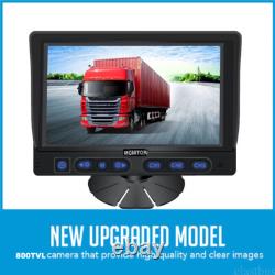 7 Monitor 3ch Video In 2ch Audio In+4PIN CCD Rear View Reversing Camera Truck