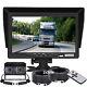 7 Monitor 4 Pin Dual Head Rear View Reversing Cameras 2x 20m 12-24v For Caravan