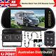 7 Monitor Mirror 4pin Twin Ccd Rear View Reversing Camera Fit Suzy Coil Trailer