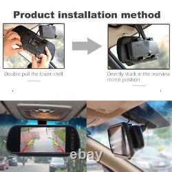 7 Monitor Mirror 4PIN Twin CCD Rear view Reversing Camera Fit Suzy Coil Trailer