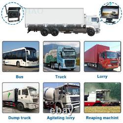 7 Monitor RV Truck Bus Caravan Dual Rear View Camera Wireless Reversing Kit