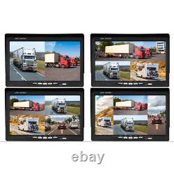 7 Monitor Split Screen Reversing Backup Camera Rear View for Trucks Bus Campers