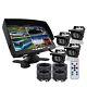 7 Quad Monitor 4pin 2x Color Rear View Reversing Camera 12-24v For Truck Camper