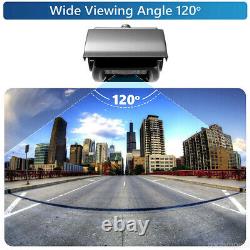 7 Quad Monitor 4PIN 2x Color Rear View Reversing Camera 12-24V For Truck Camper