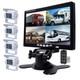 7 Quad Monitor Screen Backup Rear View Ccd Camera Reversing For Trucks Bus Van
