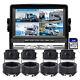 7'' Quad Split Monitor Dvr 4 Pin Ahd Rear View Reversing Camera For Truck Rv