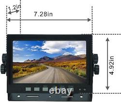 7 Rear View Backup Cab Camera System For Skid Steer, Rv, Truck, Heavy Equipment
