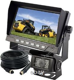 7 Rear View Backup Reverse Camera System For Skid Steer, Rv, Forklift, Heavy Truck