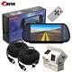 7 Rear View Mirror Monitor 4pin Dual Joint Ccd Color Reversing Camera For Truck