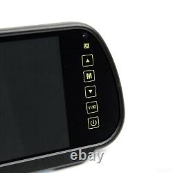 7 Rear View Mirror Monitor 4PIN Dual Joint CCD Color Reversing Camera For Truck