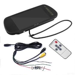 7 Rear View Mirror Monitor 4PIN Dual Joint CCD Color Reversing Camera For Truck