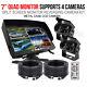 7 Rear View Reversing Camera Kit System Cctv For Tractor, Excavator, Truck, Rv