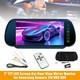 7'' Tft Lcd Screen Car Rear View Mirror Monitor For Reversing Camera 12v Dvd Vcr