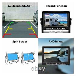 7 Touch Screen Monitor DVR 128GB 1080P Rear View Reversing Camera For Truck Bus