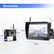7 Wireless Digital Rear View Dvr Monitor Camera Reversing For Rv Truck Caravan