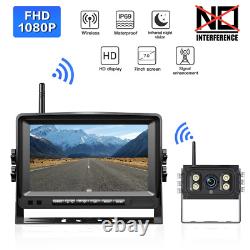 7 Wireless Digital Rear View DVR Monitor Camera Reversing For RV Truck Caravan