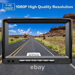 7 Wireless Digital Rear View DVR Monitor Camera Reversing For RV Truck Caravan