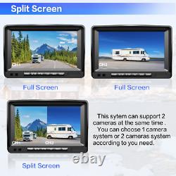 7 Wireless Digital Rear View DVR Monitor Camera Reversing For RV Truck Caravan