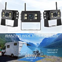 7 Wireless Digital Rear View DVR Monitor Camera Reversing For RV Truck Caravan