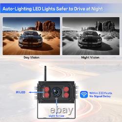 7 Wireless Digital Rear View DVR Monitor Camera Reversing For RV Truck Caravan
