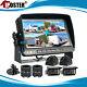 7 Split Monitor Dvr 4 Rear View Backup Camera System For Semi Box Truck Rv