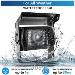7 split Monitor DVR 4 Rear View Backup Camera System For Semi Box Truck RV