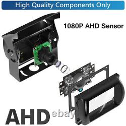 7 split Monitor DVR 4 Rear View Backup Camera System For Semi Box Truck RV
