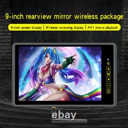 9 12-24V LCD Full-time Rear View Monitor Car Reverse Night Vision Backup Camera