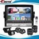 9/7 Quad Split Monitor Dvr 1080p Backup Camera Truck Rear View Reversing System
