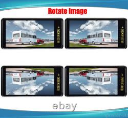 9 Car Rear View Mirror Monitor Clip 4 PIN 2x Heavy Duty IR CCD Reversing Camera