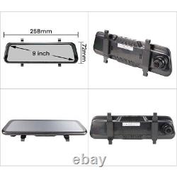 9 Dash Cam Rear view Mirror Monitor Wireless Carplay Android Auto DVR 1080P Car