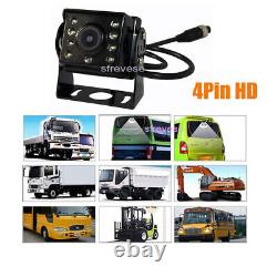 9 IPS 4CH Split Monitor+ 4 x 4Pin AHD 1080P Car Rear View Backup Camera SD DVR