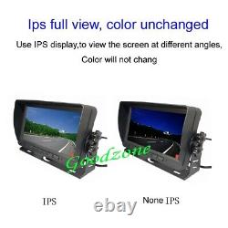 9 IPS Rear View DVR Monitor + AHD 1080P 8 LED Backup Camera RV Bus Truck 5m/15m