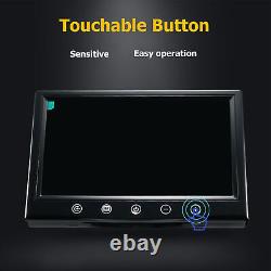 9 Monitor 2x4PIN 800TVL Rear View Reversing Camera 10m Kit For Truck Caravan Rv