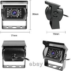 9 Monitor 2x4PIN 800TVL Rear View Reversing Camera 10m Kit For Truck Caravan Rv