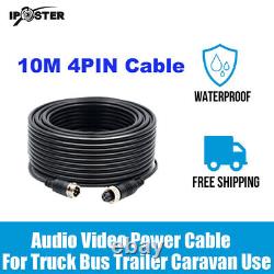 9 Monitor 2x4PIN 800TVL Rear View Reversing Camera 10m Kit For Truck Caravan Rv