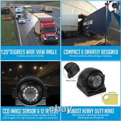 9 QUAD Monitor Screen Car Rear View Backup 4 IR CCD Camera Reversing Cam System