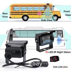 9 QUAD Monitor Screen Car Rear View Backup 4 IR CCD Camera Reversing Cam System