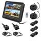 9 Quad Split Screen Monitor 4x Side Rear View Ccd Camera System For Truck Rv