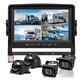 9 Quad Dvr Monitor Rear View Backup Camera Reverse For Truck Bus Trailer Rv Car
