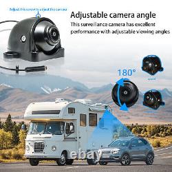 9 Quad DVR Monitor Rear View Backup Camera Reverse for Truck Bus Trailer RV Car