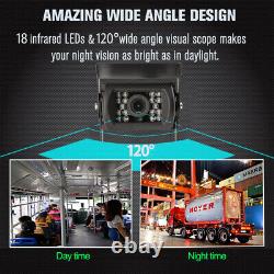 9 Quad Monitor 4 CCD Rear View Reversing Camera Backup for Bus Truck RV Trailer
