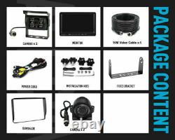 9 Quad Monitor DVR Recorder 1080P Rear View Reversing Camera for Truck Caravan