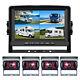 9 Quad Monitor Dvr Recorder 4x 18leds Side Rear View Backup Camera For Truck Rv