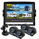 9'' Quad Monitor Dvr Recorder Ir Backup Rear View Camera System For Truck Rv Bus