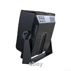 9 Quad Monitor For Truck Tractor Reversing Security 4x CCD Rear View Camera Kit