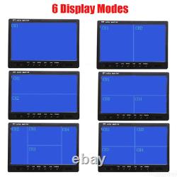 9 Quad Screen Monitor Car Rear View Back Up Camera Kit For Bus Truck Rv 12-24v
